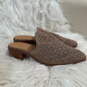 Crown vintage,Elegant Brown Women's Mules